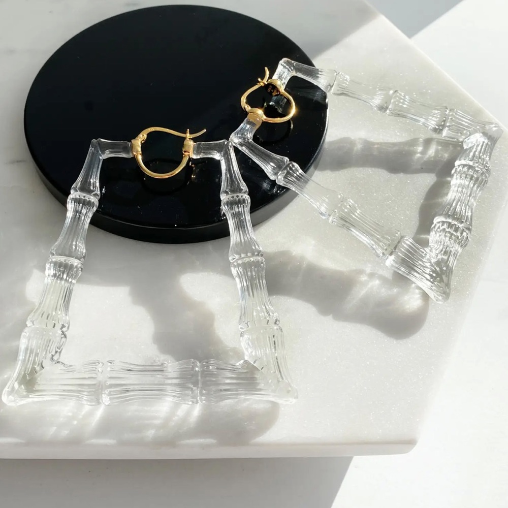 3” Bamboo Pyramid Hoops